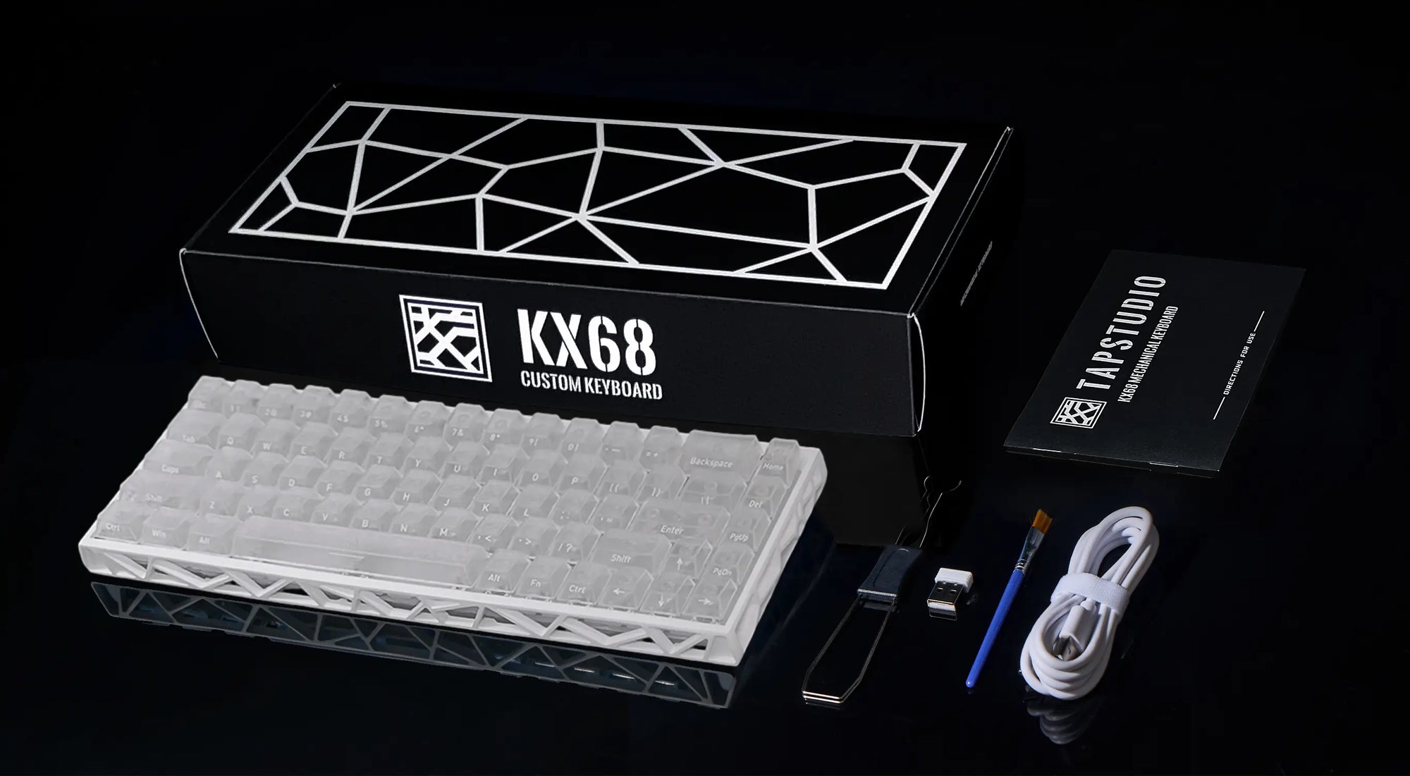 What's included with KX68 Ice Carbon